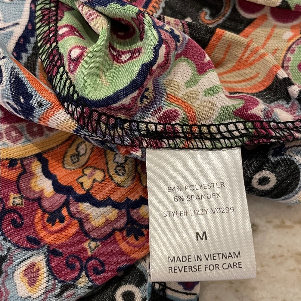 Dear Scarlett Multicolor Paisley Blouse - Picture 6 of 6